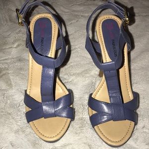 Cute Blue high heel shoes